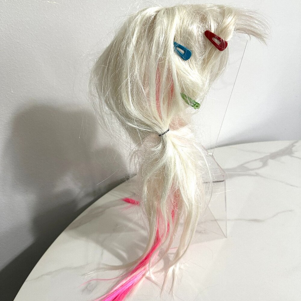 🎃 Halloween 👻 Harley Quinn Costume Wig - Platinum Blonde and Hot Pink